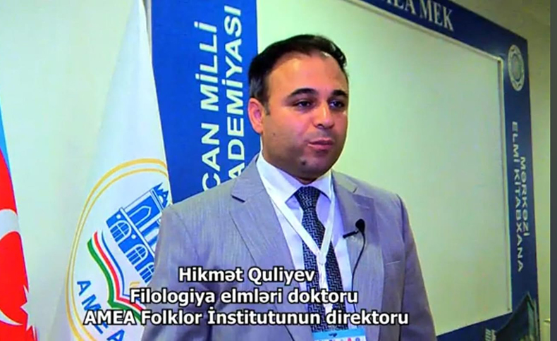 Folklor İnstitutunun direktoru Hikmət Quliyevin simpoziumla bağlı müsahibəsi