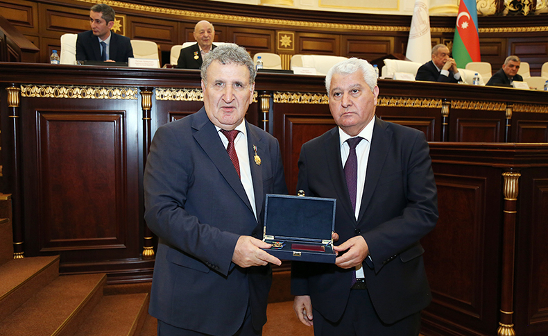 Academician Mukhtar Imanov was awarded the Jubilee Medal of the Republic of Azerbaijan “Heydar Aliyev’s 100th anniversary (1923-2023)”, 