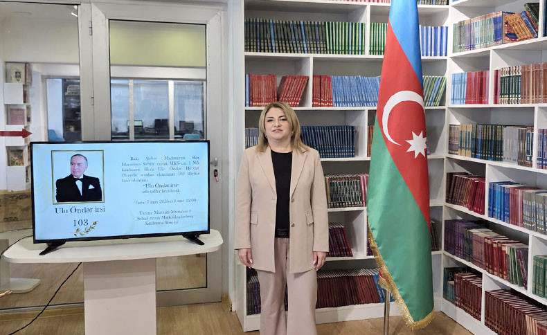 Folklor İnstitutunun əməkdaşı “Ulu Öndərin irsi və Qələbənin qüruru” adlı tədbirdə iştirak edib
