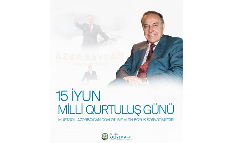 Prezident İlham Əliyevin sosial media hesablarında Milli Qurtuluş Günü münasibətilə paylaşım edilib