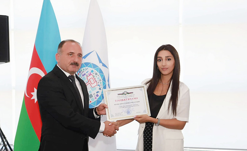 AMEA Folklor İnstitutunun gənc əməkdaşı Milli Mətbuat Günü münasibətilə təltif olunub